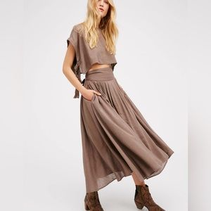 Free People Sundown skirt set XS
